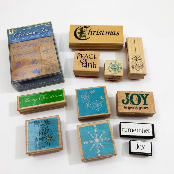 Miscellaneous brands Other - Assortment of Crafting Stamps. Christmas  Holidays Set of 21 Stamps